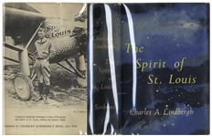 Charles Lindbergh Signed Copy of ''The Spirit of St. Louis'' -- Inscribed to the Controversial Historian Harry Elmer Barnes